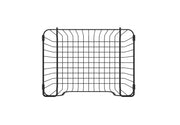 Oceanstar Stackable Metal Wire Storage Basket Set for Pantry, Countertop, Kitchen or Bathroom – Black, Set of 2