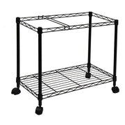 Oceanstar Portable 1-Tier Metal Rolling File Cart, Black 1MRC1491