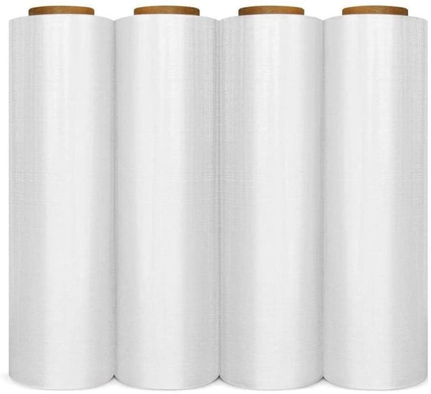 18'' x 1500', 70 Gauge 4 Rolls Pallet Hand Wrap - 1500 feet, Qualifies for Free Shipping