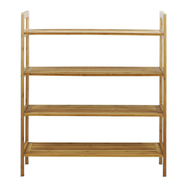 Oceanstar 2-Tier Bamboo Shoe Rack, Natural