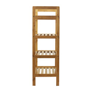 Oceanstar 4-Tier HPL Bamboo Shoe Rack, Natural