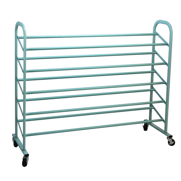 Oceanstar 5-Tier Metal Shoe Rack, Turquoise