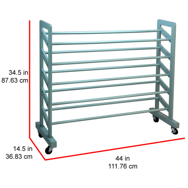 Oceanstar 5-Tier Shoe Rack, Turquoise