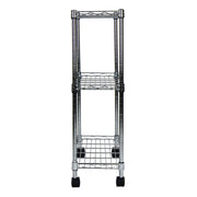 Oceanstar 3-Tier Shelving All-Purpose Utility Cart, Chrome AUS1477