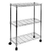 Oceanstar 3-Tier Shelving All-Purpose Utility Cart, Chrome AUS1477