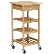 Oceanstar Bamboo Kitchen Trolley BKC1378