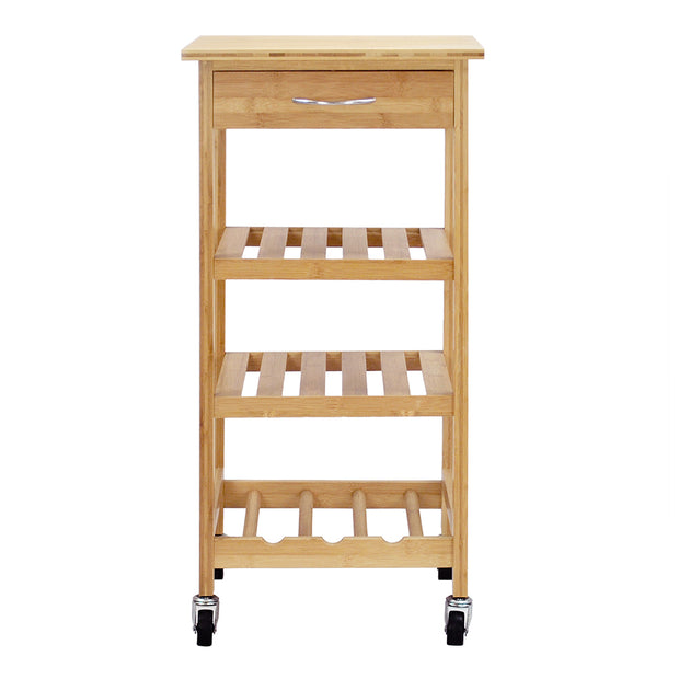 Oceanstar Bamboo Kitchen Trolley BKC1378