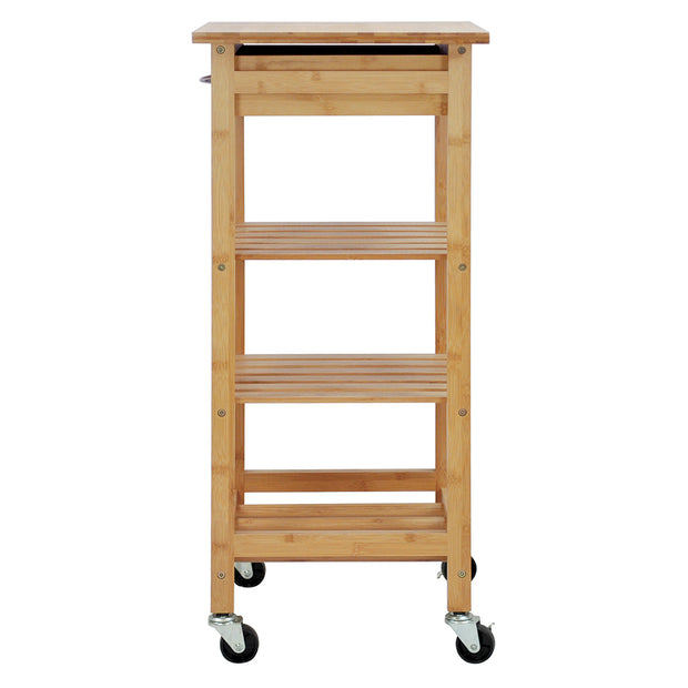 Oceanstar Bamboo Kitchen Trolley BKC1378