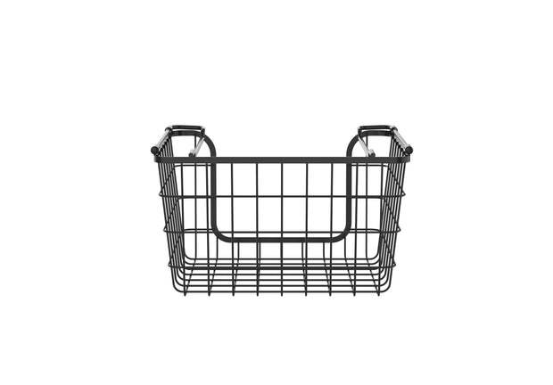 Oceanstar Stackable Metal Wire Storage Basket Set for Pantry, Countert