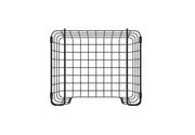 Oceanstar Stackable Metal Wire Storage Basket Set for Pantry, Countertop, Kitchen or Bathroom – Black, Set of 3