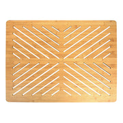 Oceanstar Bamboo Floor and Bath Mat with Non-Slip Rubber Feet FM1750CNC