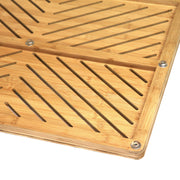 Oceanstar Bamboo Floor and Bath Mat with Non-Slip Rubber Feet FM1750CNC