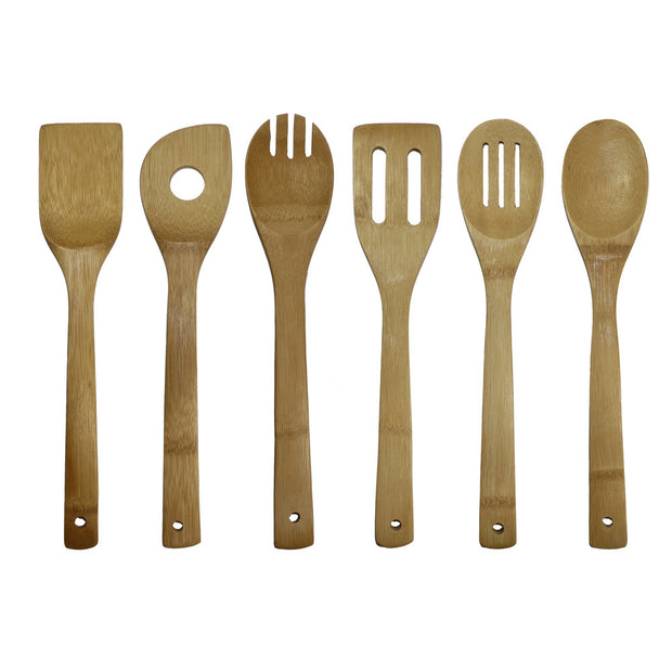 Acacia wood cooking utensil set (6pc)