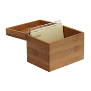 Oceanstar Bamboo Recipe Box with Divider RB1408