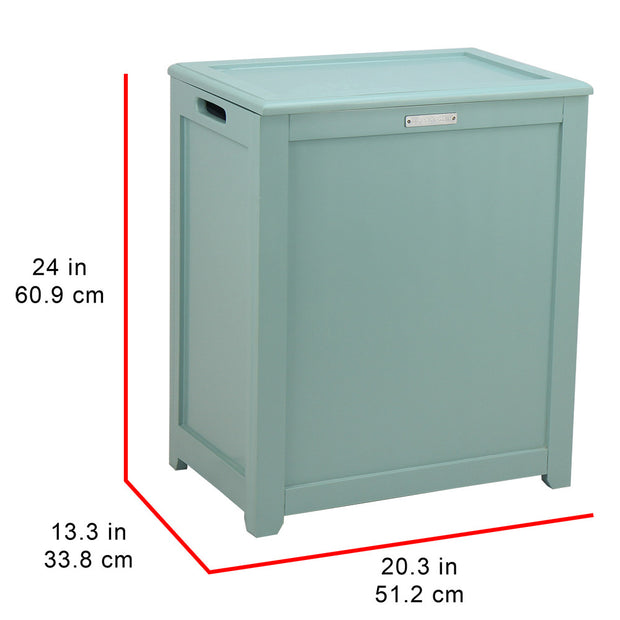 Oceanstar Storage Laundry Hamper, Turquoise