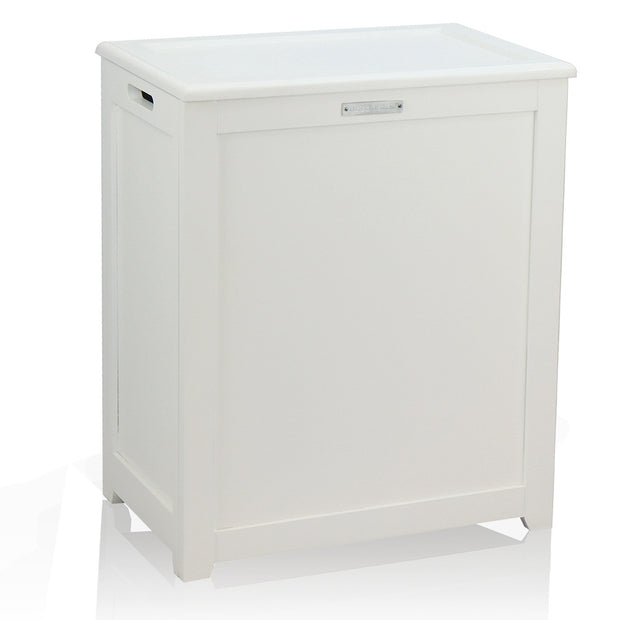 Oceanstar Storage Laundry Hamper, White