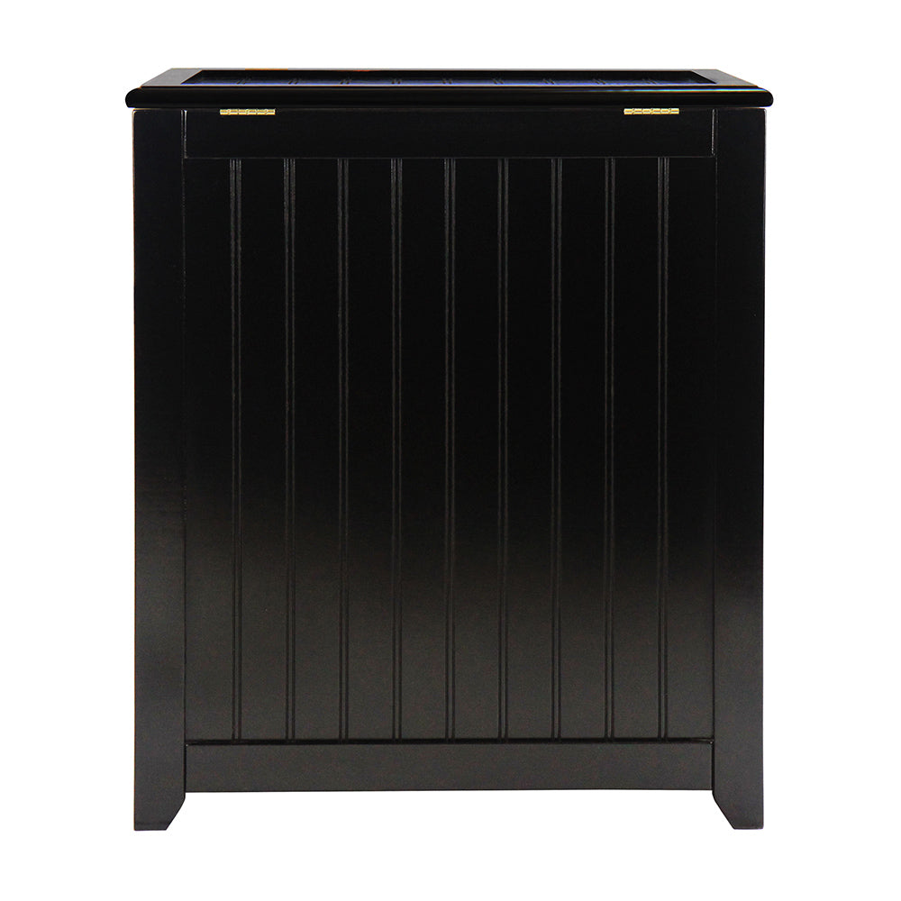 Oceanstar Mahogany Finished Rectangular Laundry HPL Wood Hamper with I