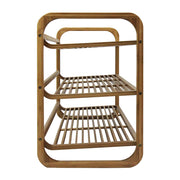 Oceanstar SR1231 3-Tier HPL Bamboo Shoe Rack