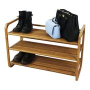 Oceanstar SR1231 3-Tier HPL Bamboo Shoe Rack