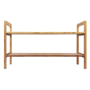 Oceanstar 2-Tier HPL Bamboo Shoe Rack