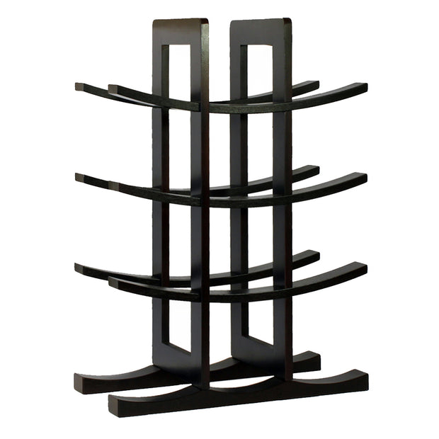 Oceanstar 12-Bottle Dark Espresso Bamboo Wine Rack WR1132