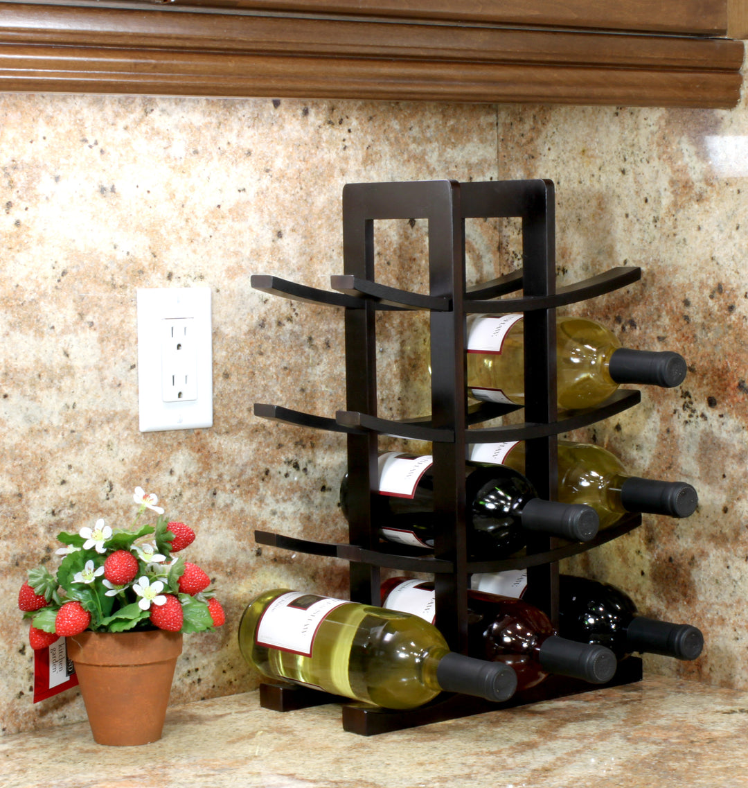 Contemporary Wine Rack Echelon Wine Rack Bottle Kit